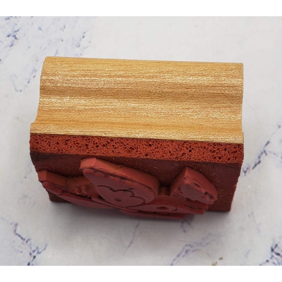 Painted Butterfly Nature Art Stamps Wood Mounted Rubber Stamp - Picture 4 of 7